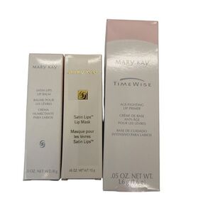 Set of 3! Mary Kay Satin Lips Lip, satin lip mask and lip primer!